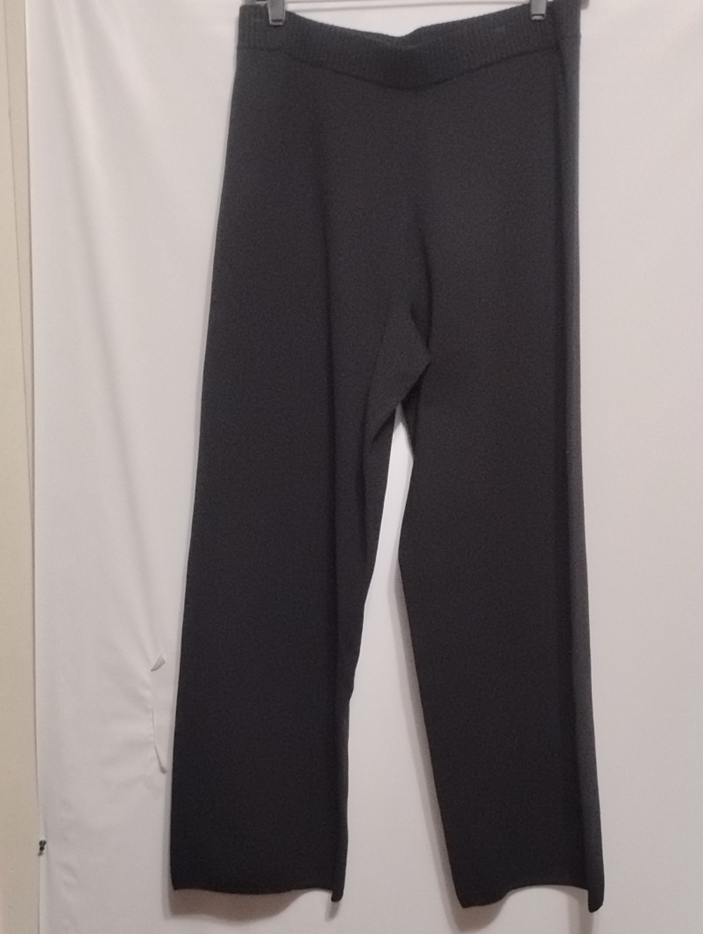 Habitat Core Travel Black Ribbed Knit Wide Leg Pants #82465